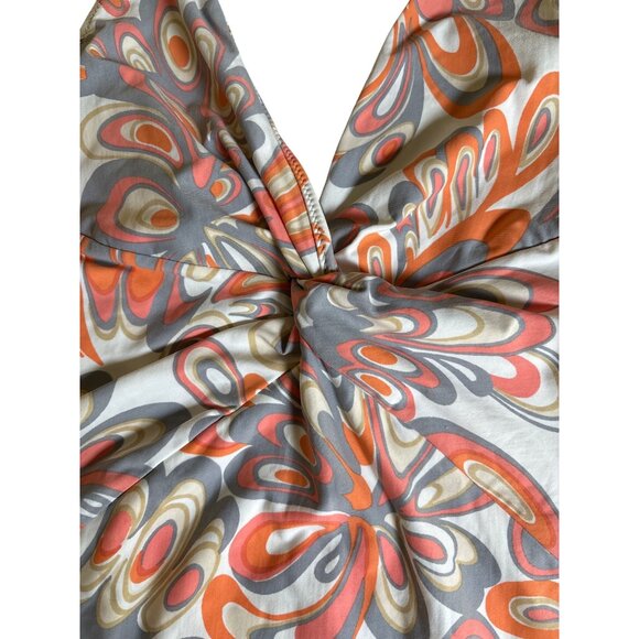 Helen Jon Swimsuit Size Medium One Piece Halter Style Melon Gray - Picture 5 of 8